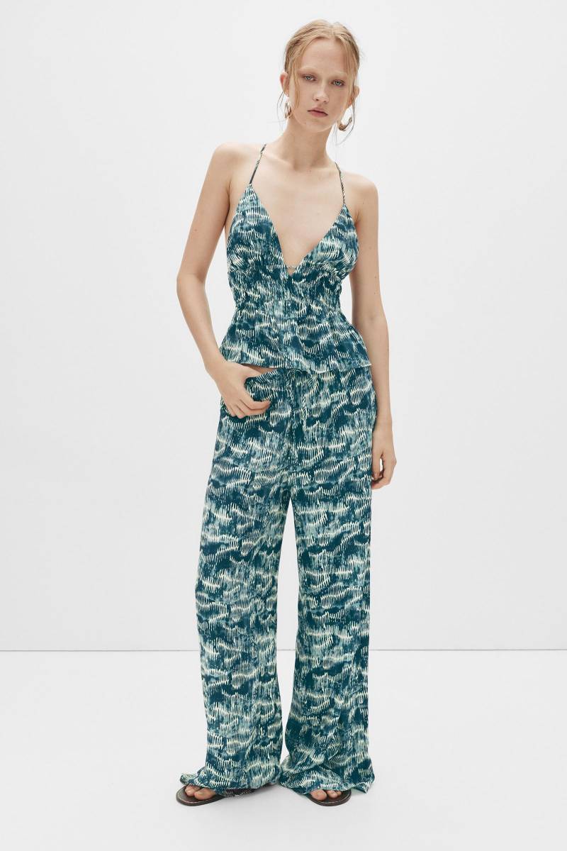 Fließende Hose Mit Print von Pull&Bear