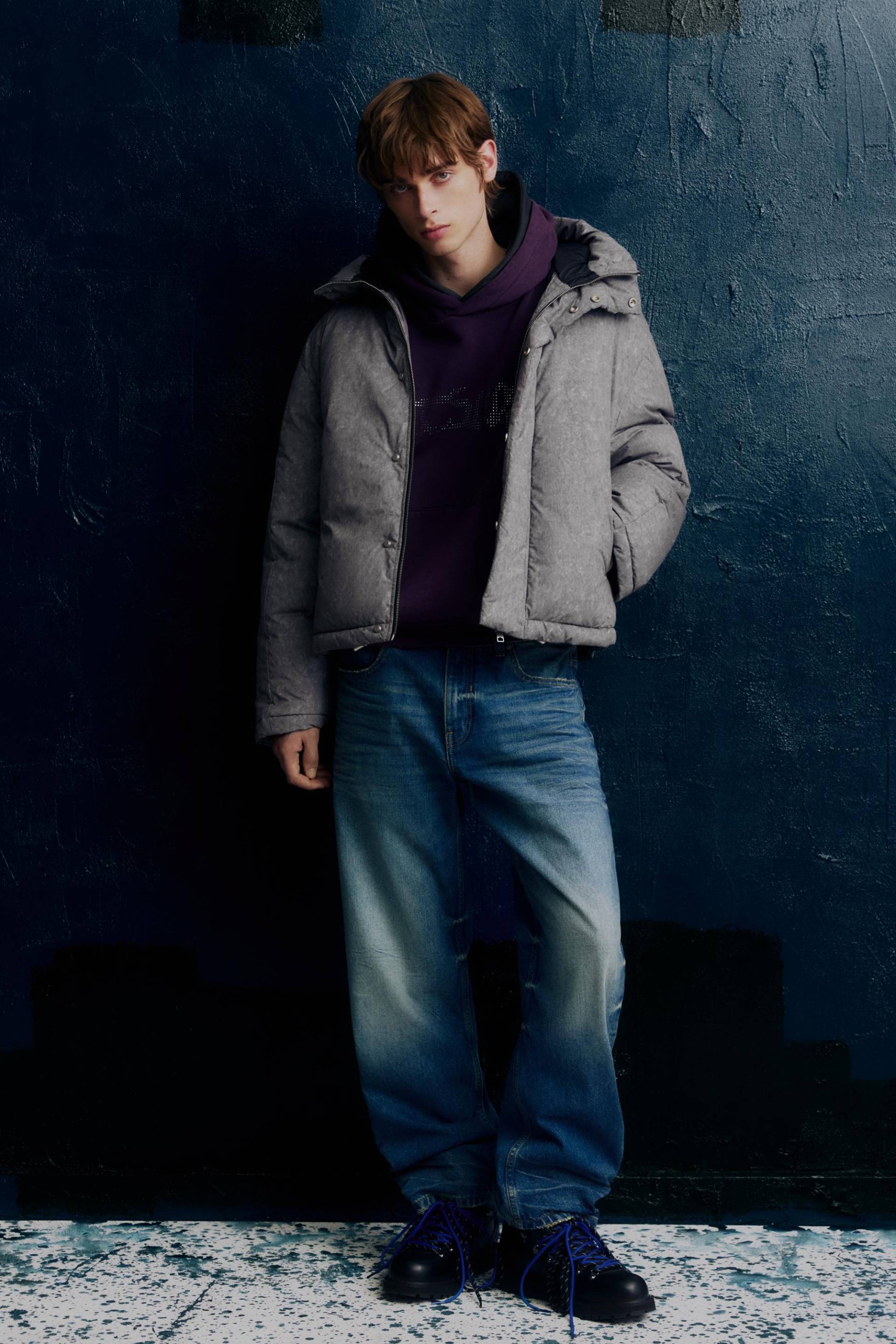 Gesteppte Tie-Dye-Jacke von Pull&Bear