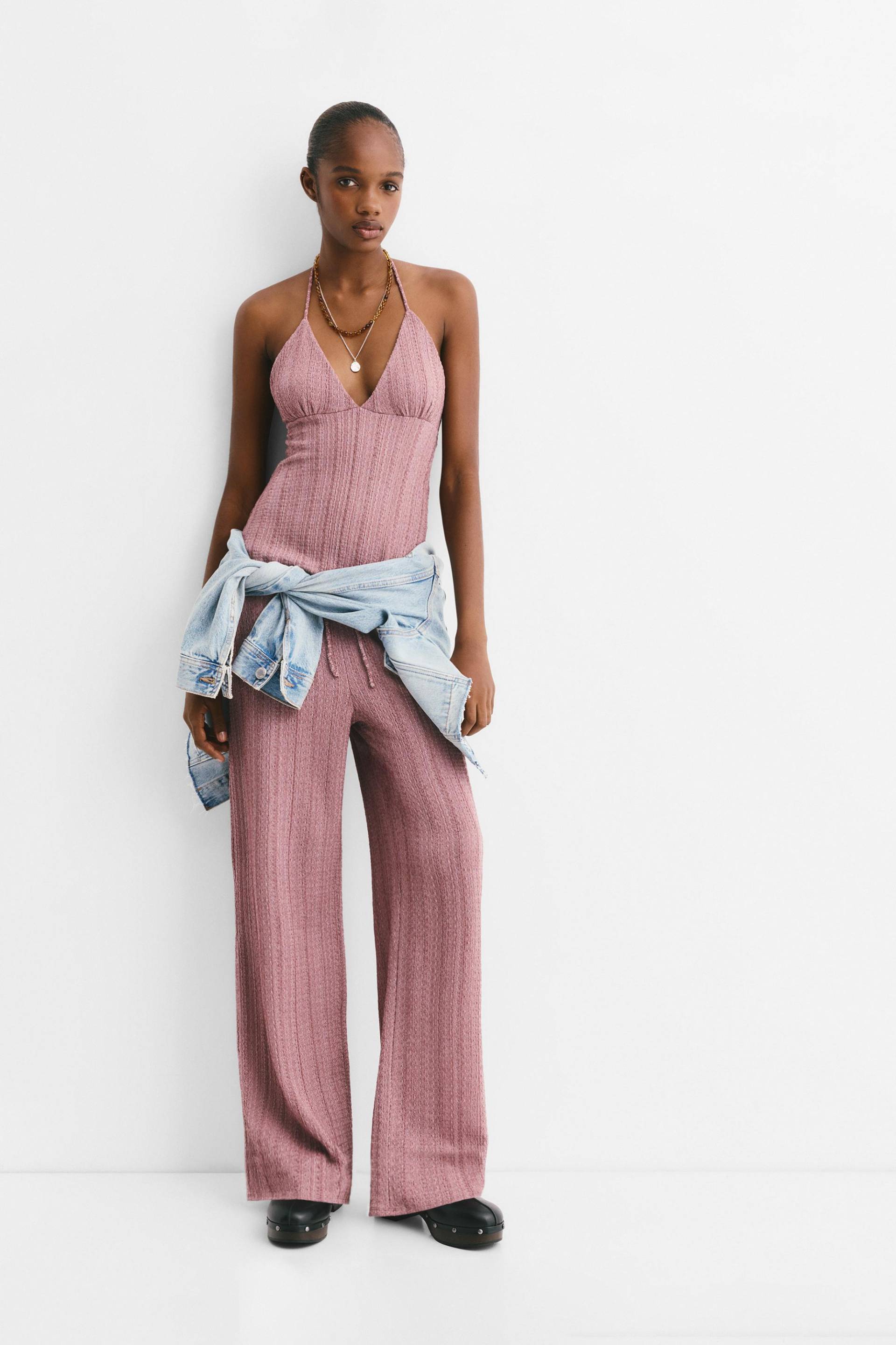 Gestreifte Bambula-Hose von Pull&Bear