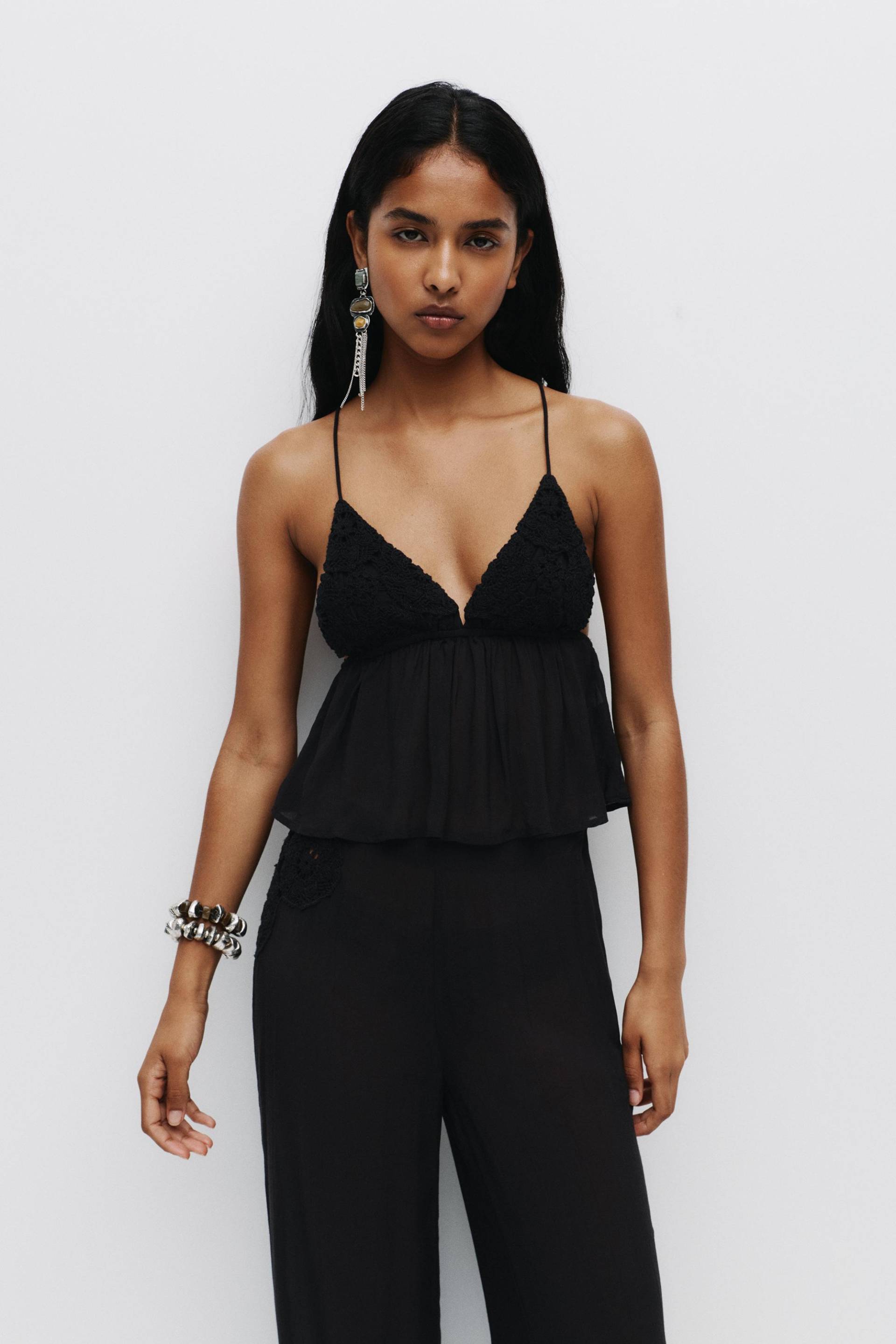 Häkel-Trägertop von Pull&Bear