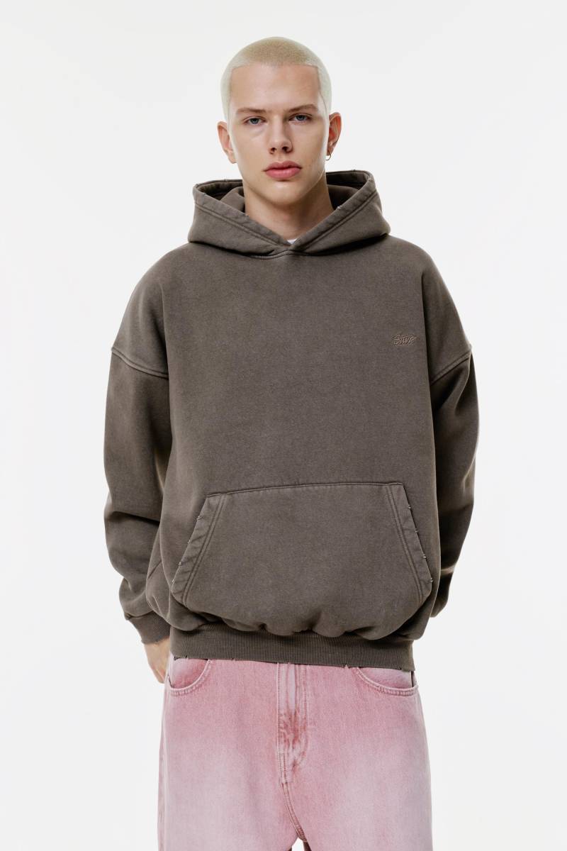 Kapuzensweatshirt In Washed-Optik Stwd von Pull&Bear