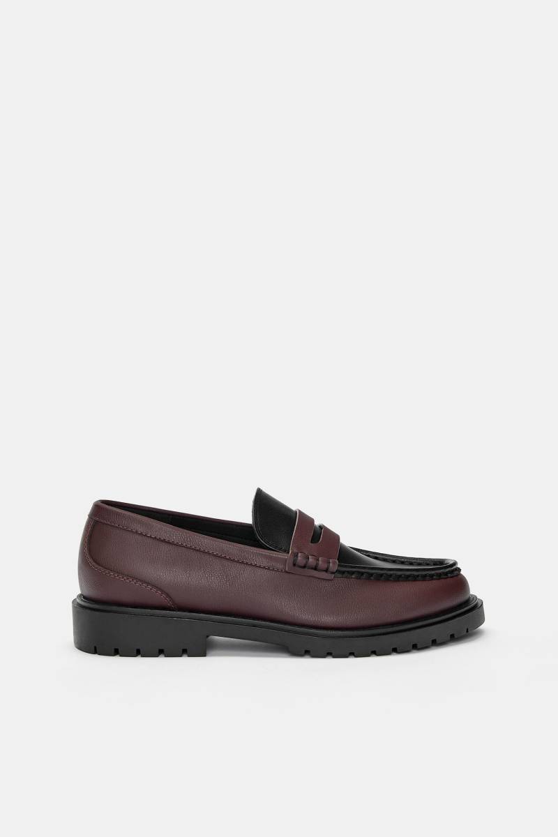 Kontrast-Plateau-Loafer von Pull&Bear