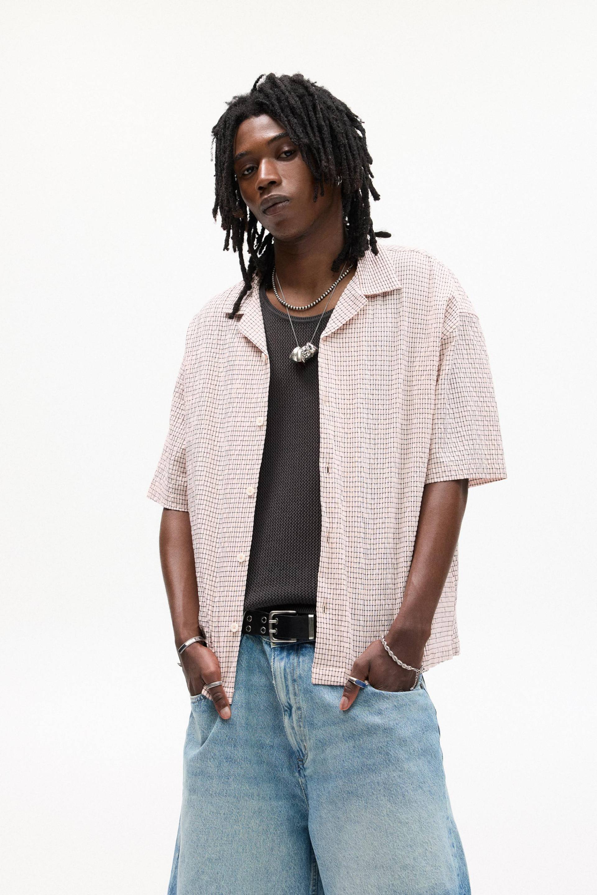 Kurzarmhemd In Waffelstruktur von Pull&Bear