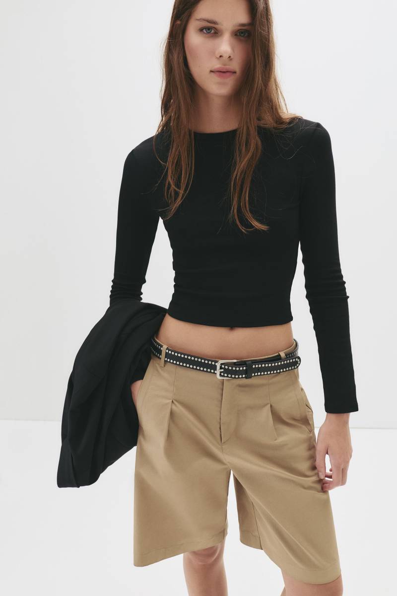 Langarmshirt Mit Rundausschnitt von Pull&Bear