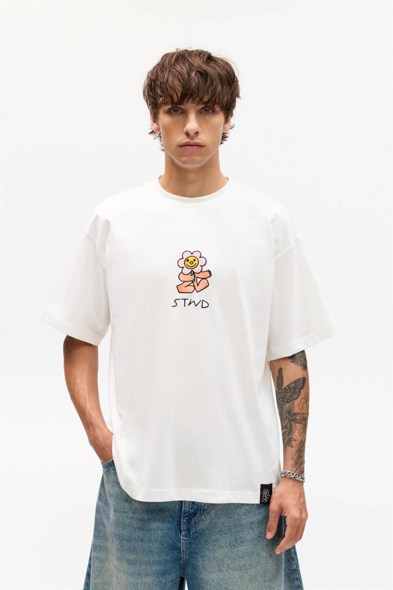 Margeriten T-Shirt Bráulio Amado von Pull&Bear
