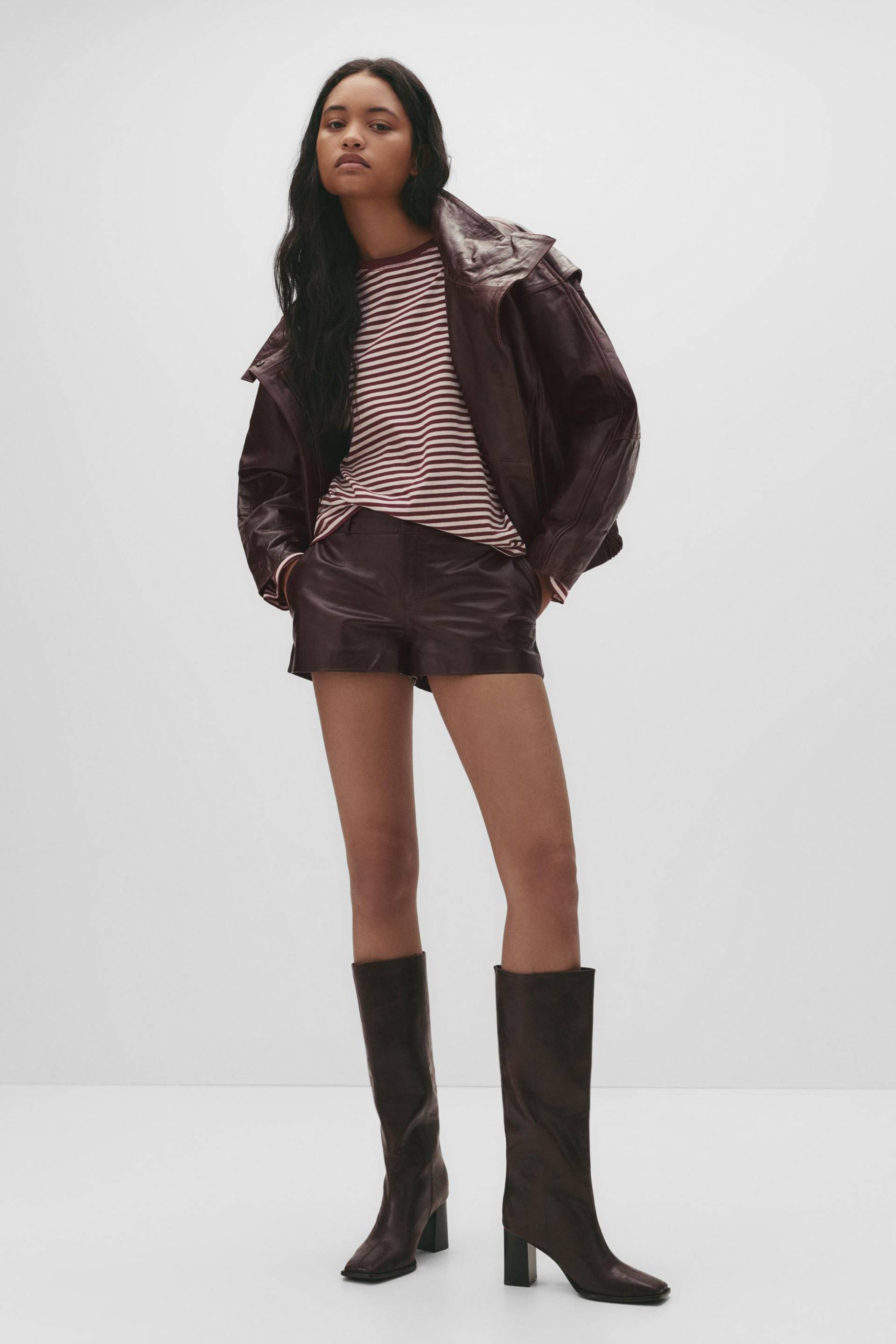 Mini-Shorts Aus 100 % Leder von Pull&Bear