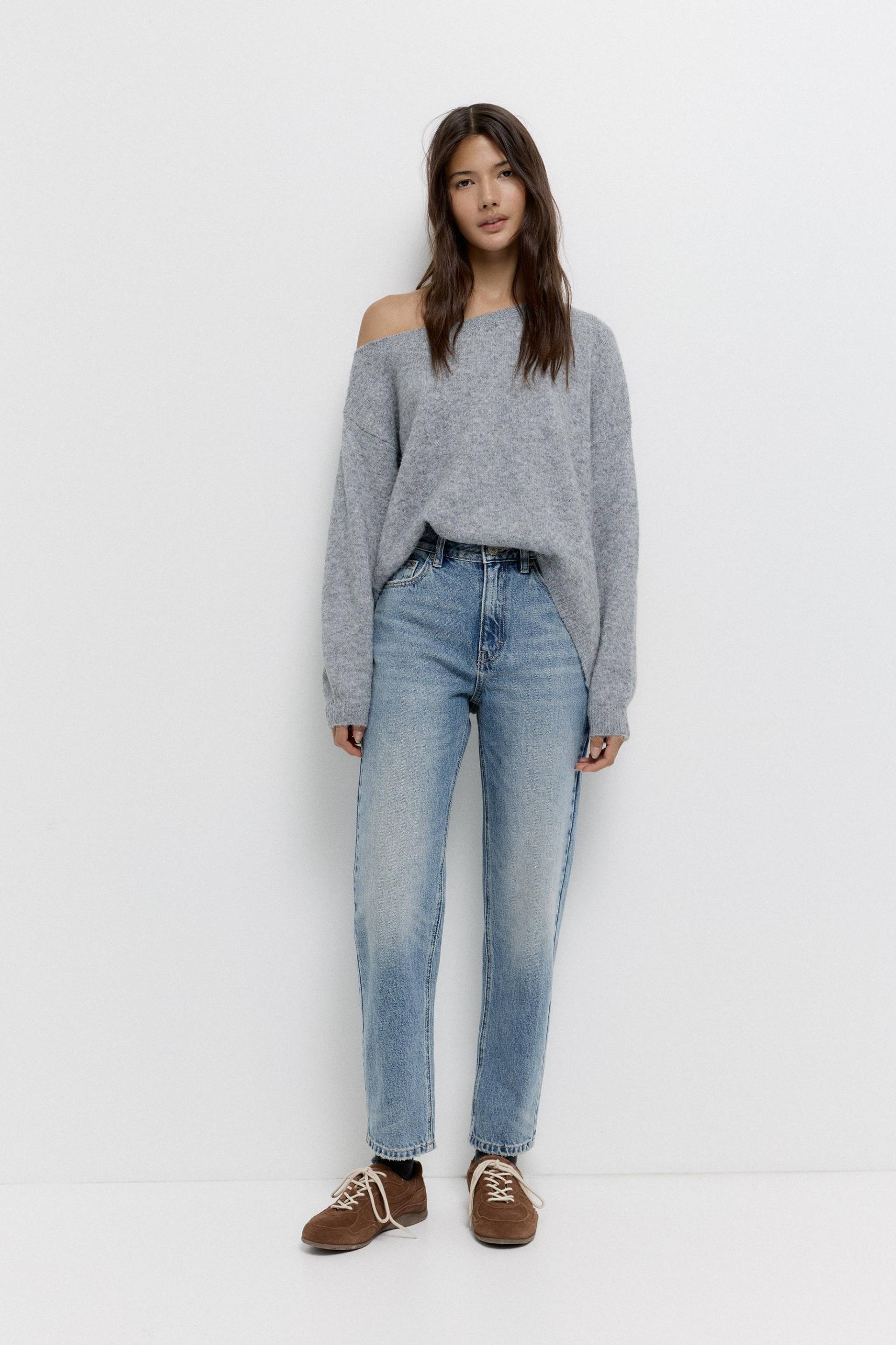 Mom-Fit-Jeans Mit Hohem Bund von Pull&Bear