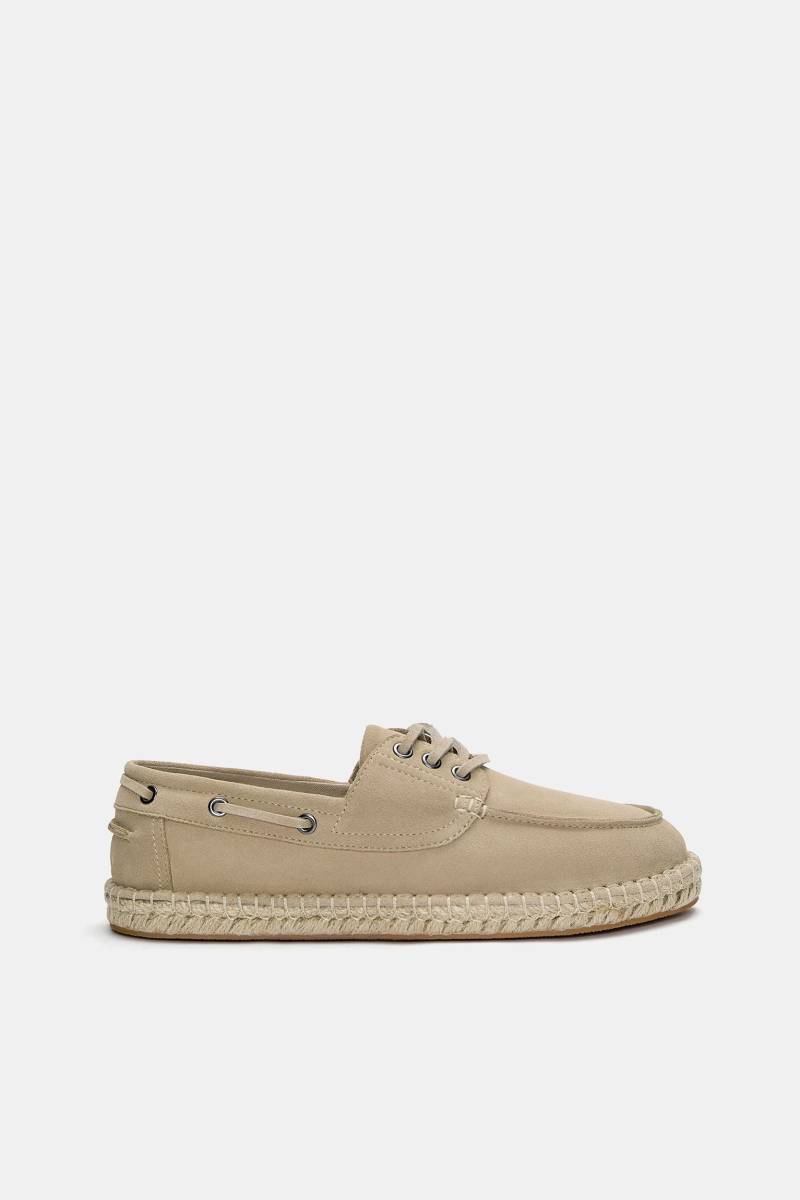 Nautische Schuhe Jute Leder von Pull&Bear