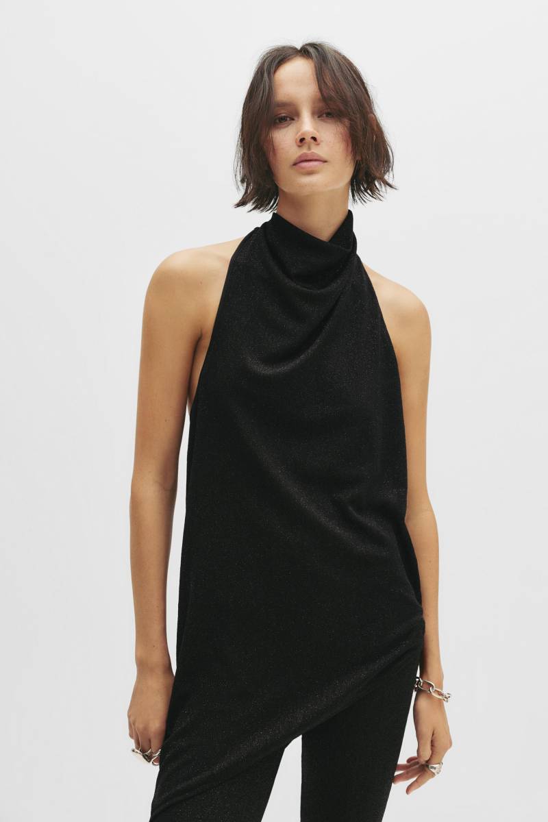 Neckholder-Top Mit Glitzer von Pull&Bear