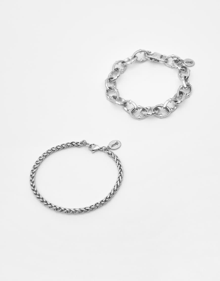 Pull & Bear - 2er-Pack Armbänder in verschiedenen Farben-Bunt von Pull & Bear