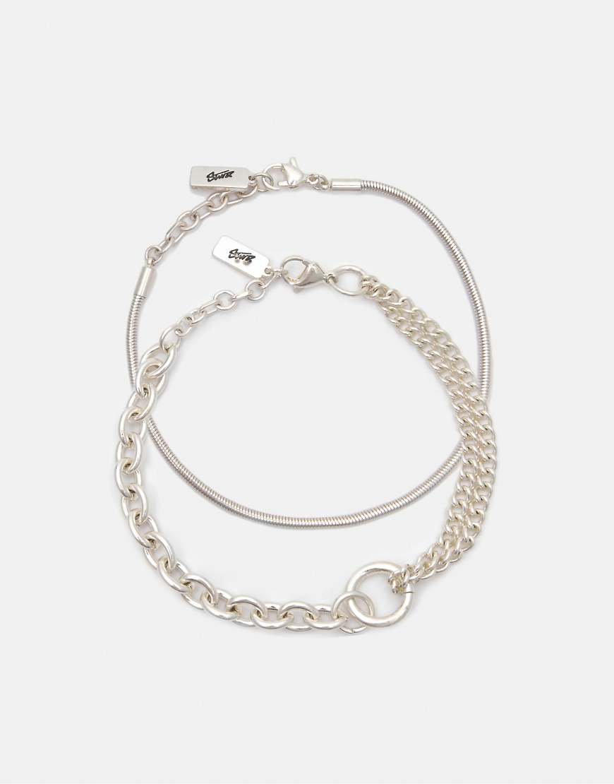 Pull & Bear - 2er-Pack Armbänder in verschiedenen Farben-Bunt von Pull & Bear