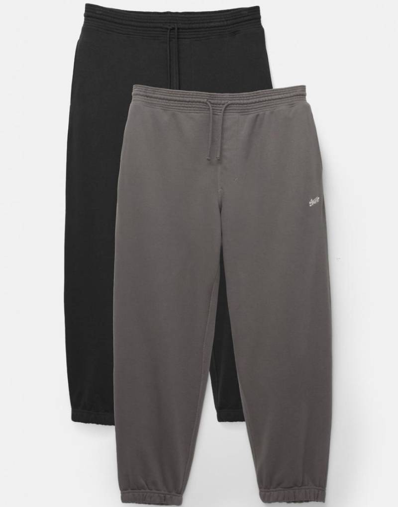 Pull & Bear - 2er-Pack Jogginghosen in Grau mit „Stwd"-Logo Pull & Bear - 2er-Pack Jogginghosen in Grau mit „Stwd"-Logo von Pull & Bear