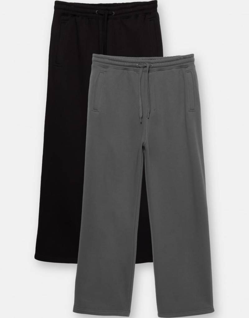 Pull & Bear - 2er-Pack Jogginghosen in Grau von Pull & Bear