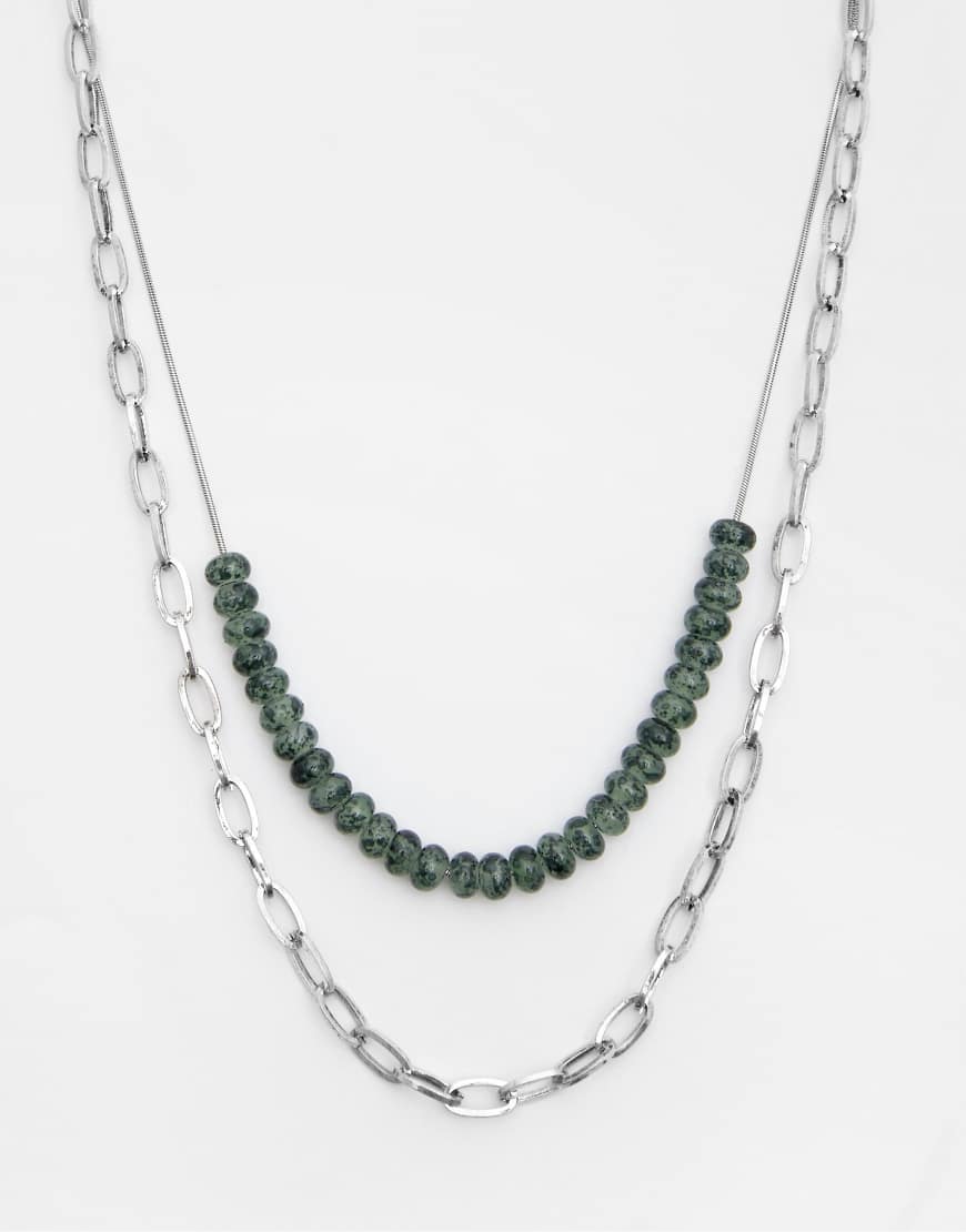 Pull & Bear - 2er-Pack Perlen-Halsketten-Bunt von Pull & Bear