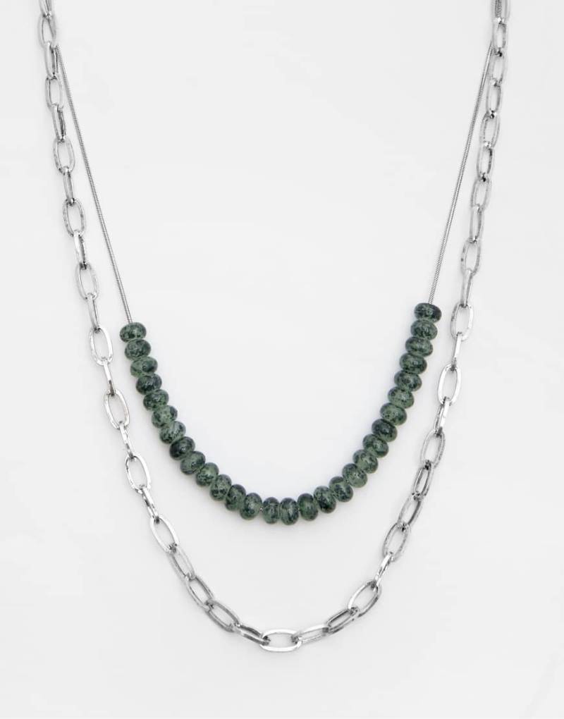 Pull & Bear - 2er-Pack Perlen-Halsketten-Bunt von Pull & Bear