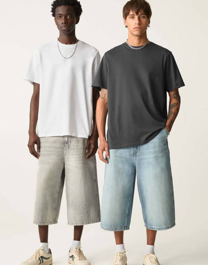 Pull & Bear - 2er-Pack T-Shirts in Anthrazitgrau Pull & Bear - 2er-Pack T-Shirts in Anthrazitgrau von Pull & Bear