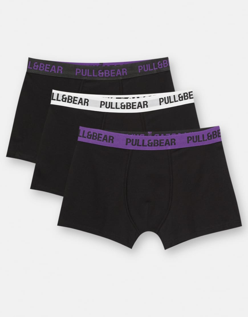 Pull & Bear - 3-Pack Boxershorts in verschiedenen Farben-Bunt von Pull & Bear
