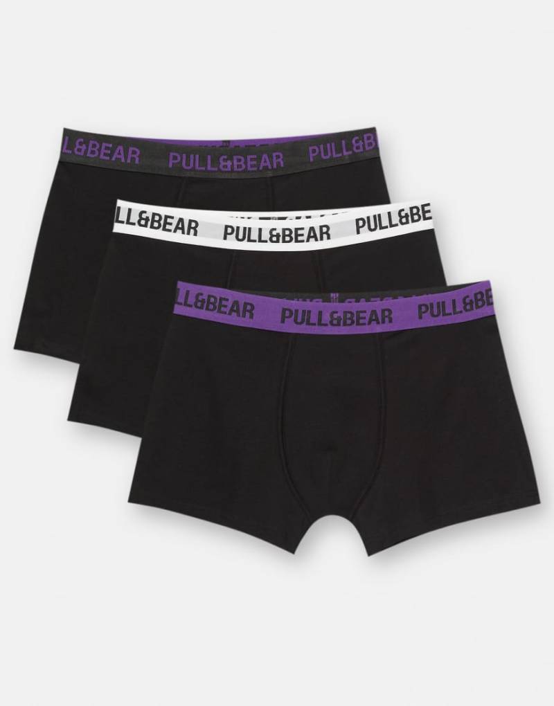 Pull & Bear - 3-Pack Boxershorts in verschiedenen Farben-Bunt von Pull & Bear