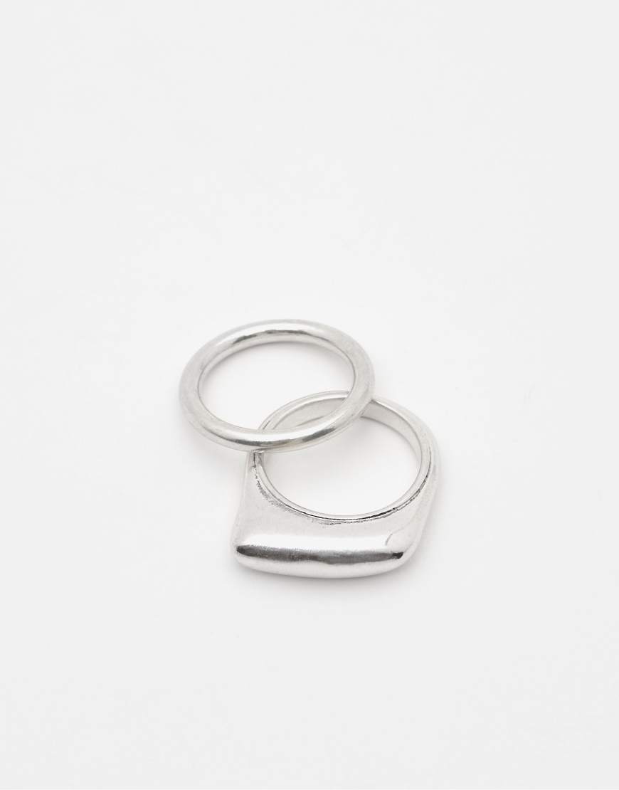 Pull & Bear - 3er-Pack Basic-Ringe in verschiedenen Designs-Bunt von Pull & Bear