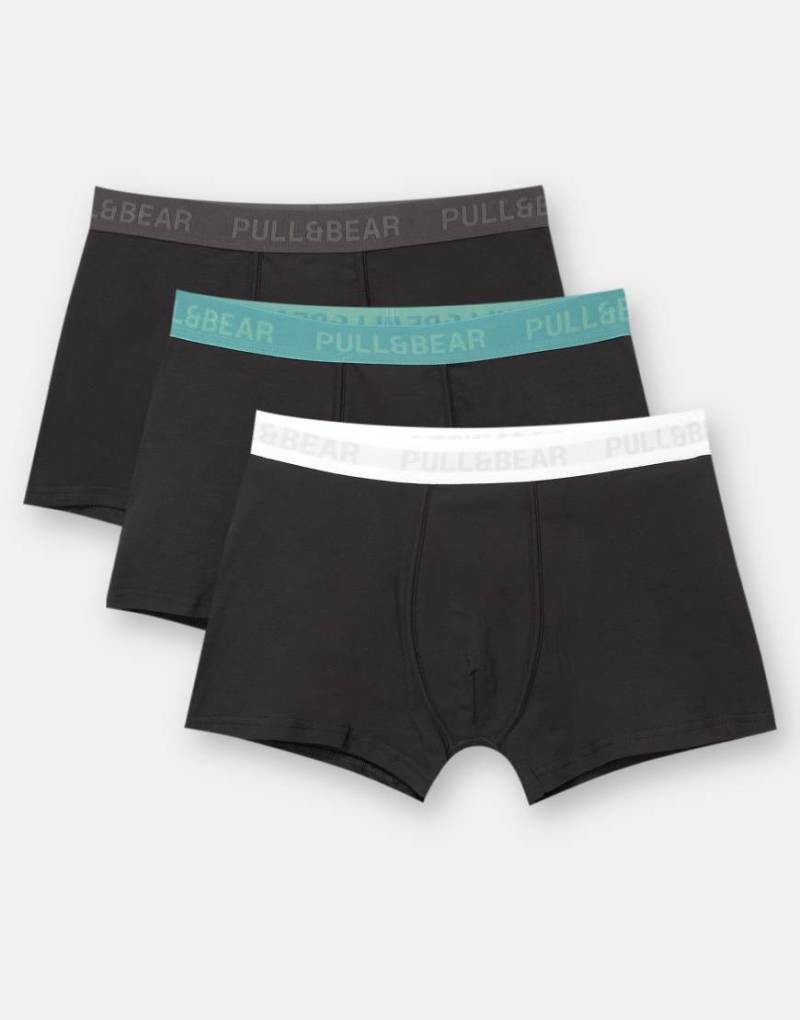 Pull & Bear - 3er-Pack Boxershorts in verschiedenen Farben-Bunt von Pull & Bear
