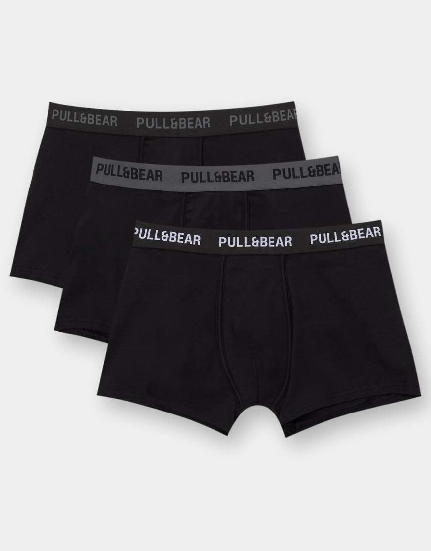 Pull & Bear - 3er-Pack Boxershorts in verschiedenen Farben-Bunt von Pull & Bear