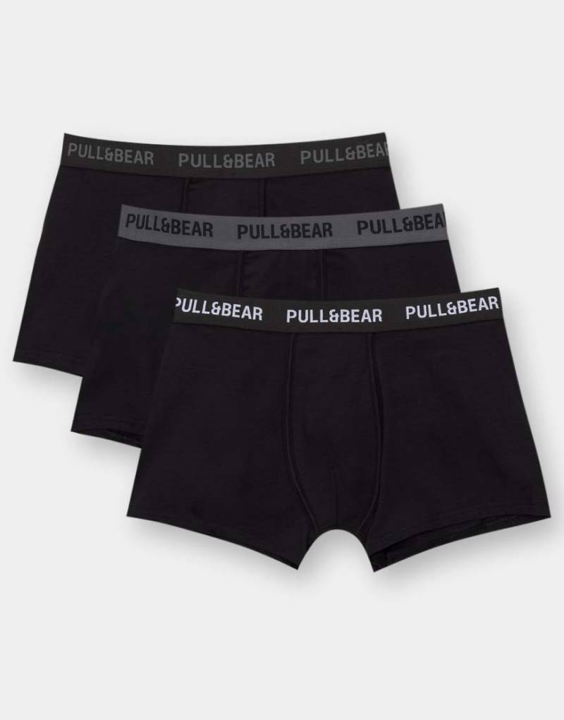 Pull & Bear - 3er-Pack Boxershorts in verschiedenen Farben-Bunt von Pull & Bear