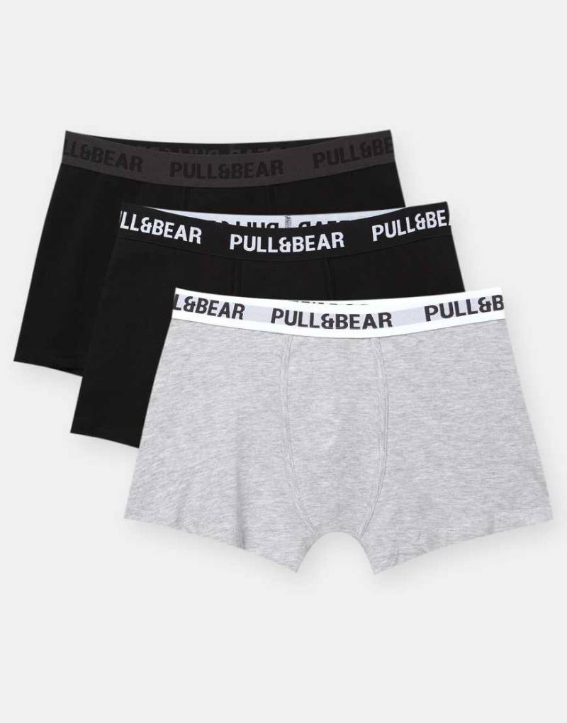 Pull & Bear - 3er-Pack Boxershorts in verschiedenen Farben-Bunt von Pull & Bear