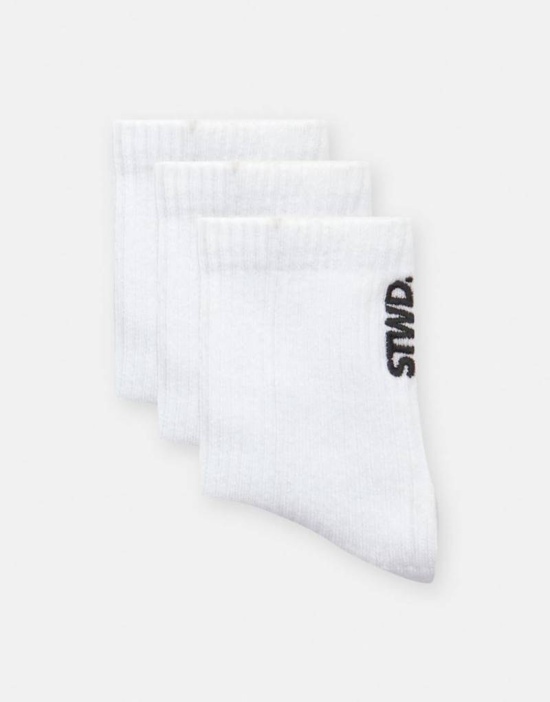 Pull & Bear - 3er-Pack Socken in Weiß von Pull & Bear