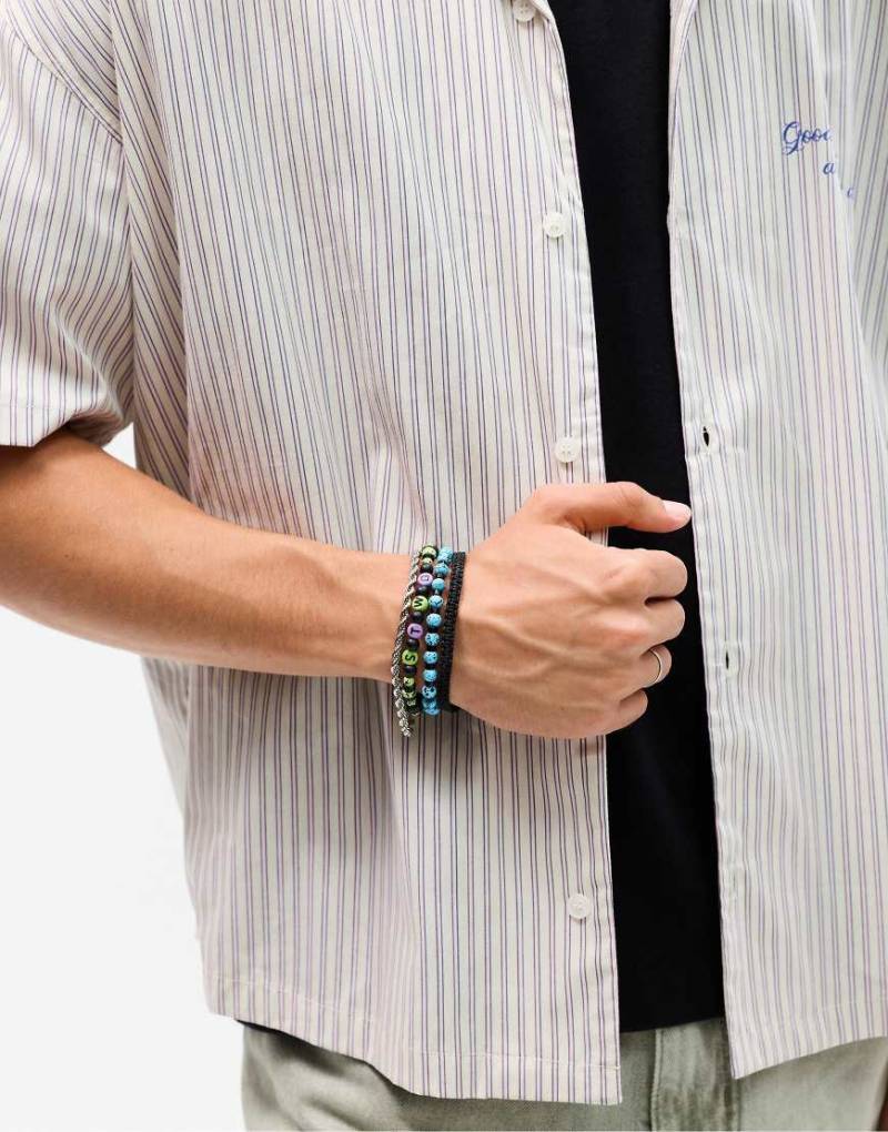 Pull & Bear - 4er-Pack Armbänder in verschiedenen Farben-Bunt von Pull & Bear