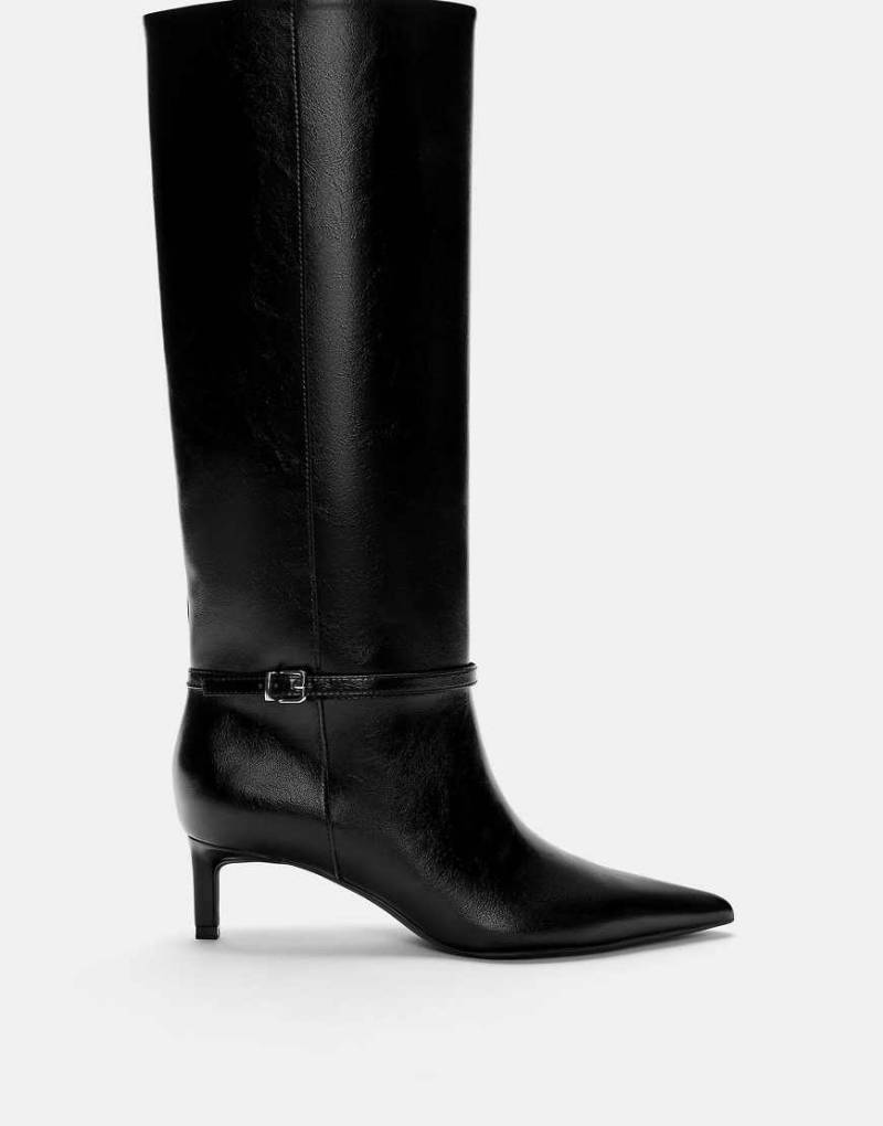 Pull & Bear - Absatz-Stiefel in Schwarz von Pull & Bear