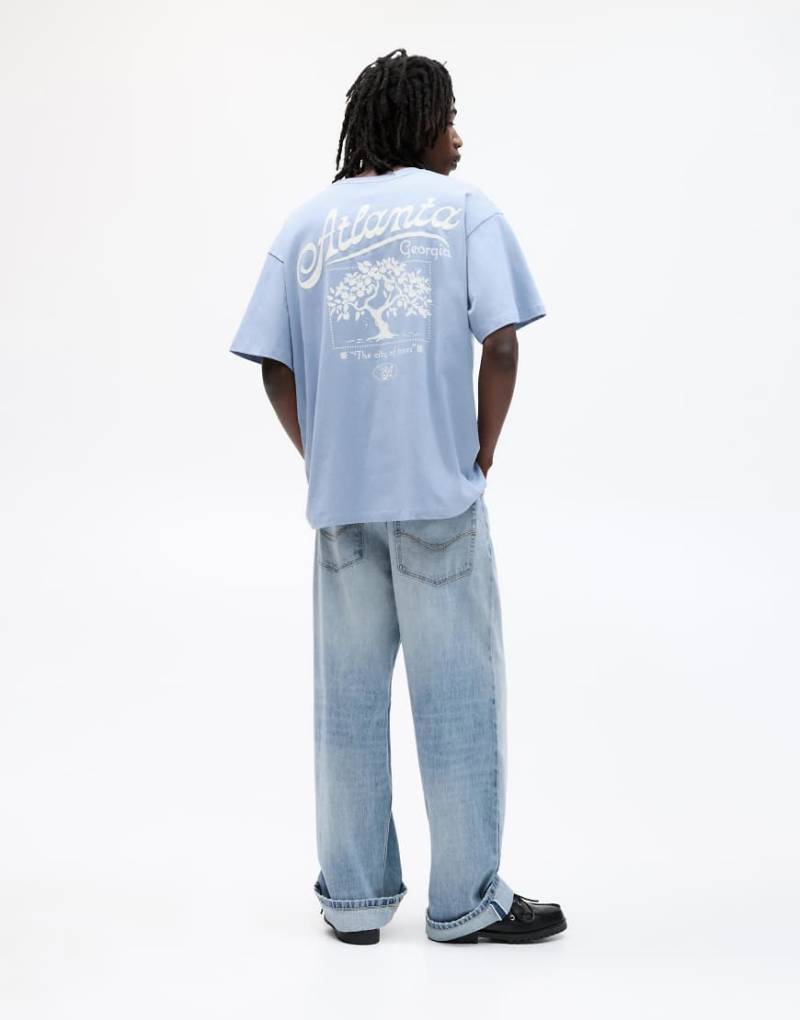 Pull & Bear - Atlanta - T-Shirt in Grau von Pull & Bear