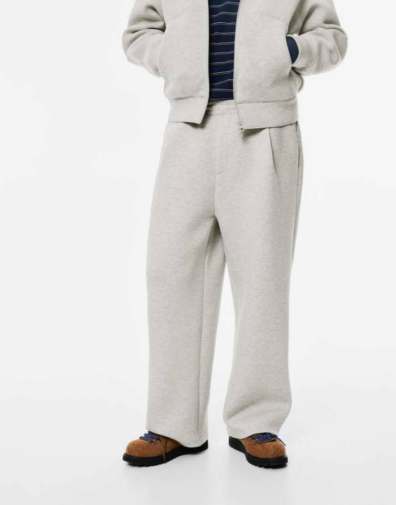 Pull & Bear - Ballon-Trainingshose in Grau meliert von Pull & Bear