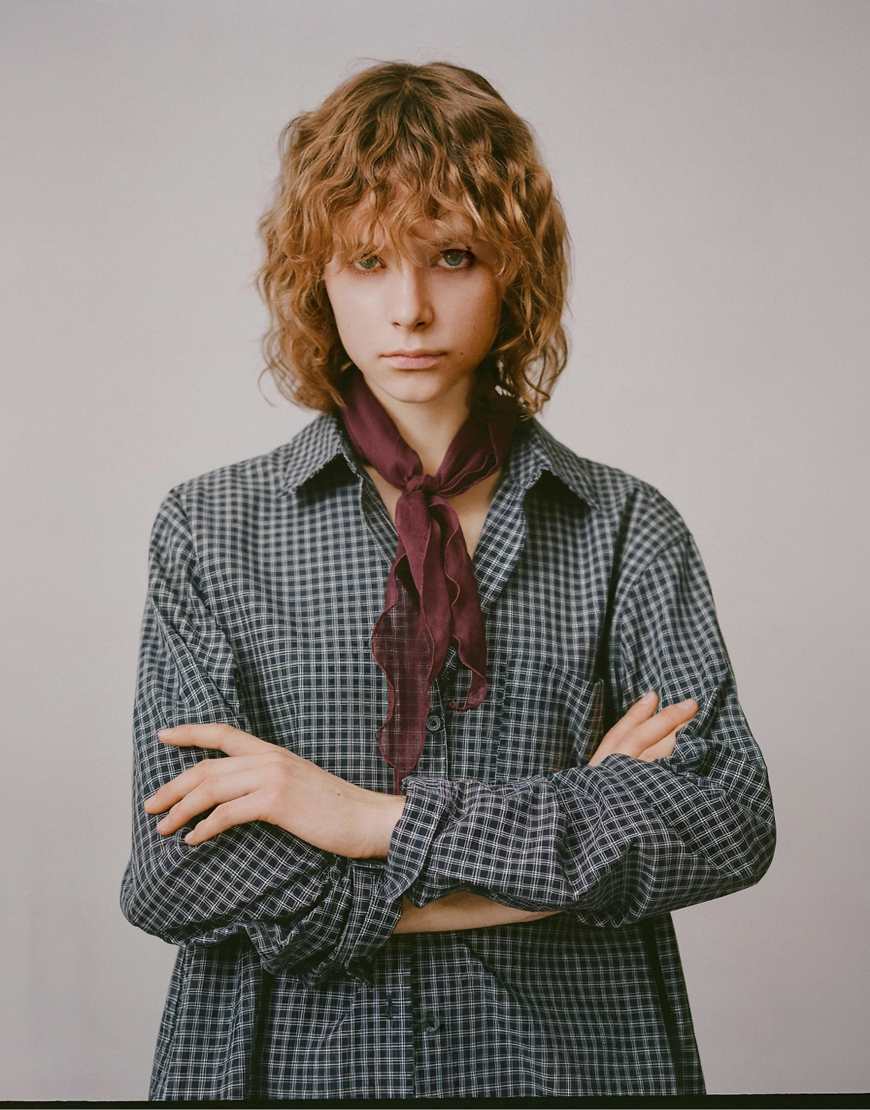 Pull & Bear - Bandana aus Chiffon in Kastanie-Rot von Pull & Bear