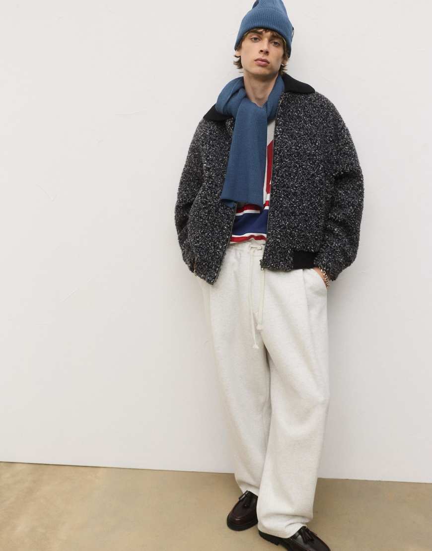 Pull & Bear - Basic-Strickschal in Blau von Pull & Bear