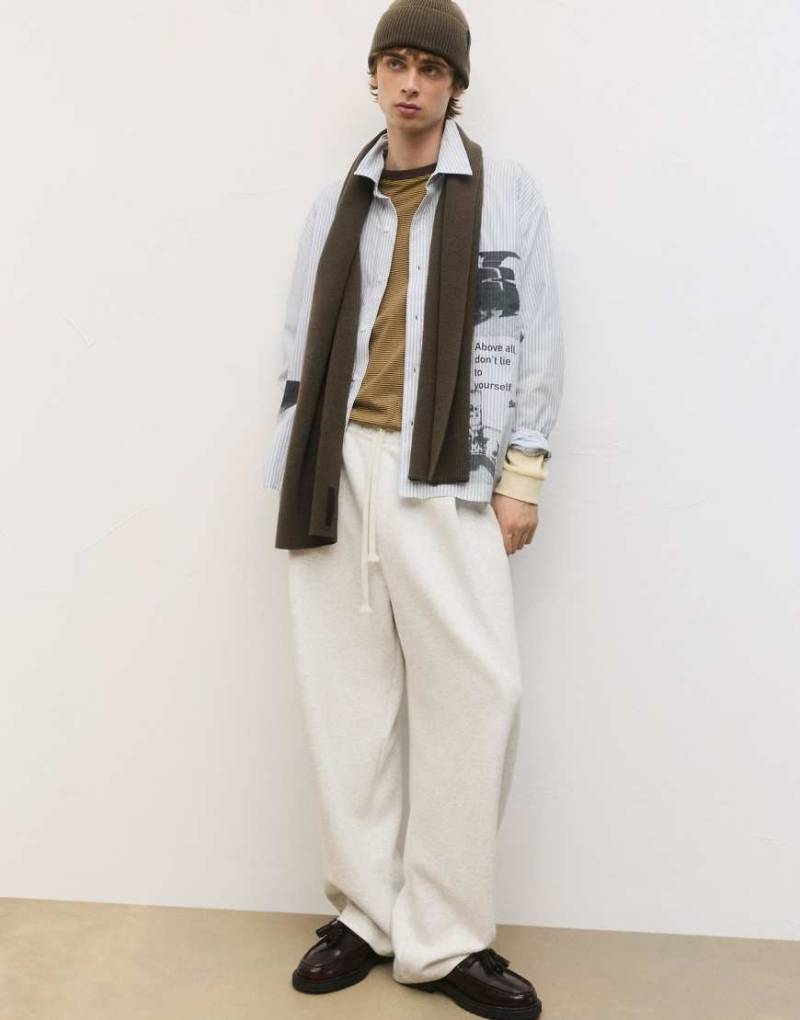 Pull & Bear - Basic-Strickschal in Braun-Brown von Pull & Bear