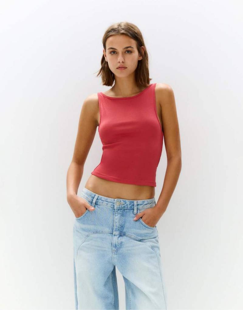 Pull & Bear - 3er-Pack Basic-Tanktops in Lila von Pull & Bear