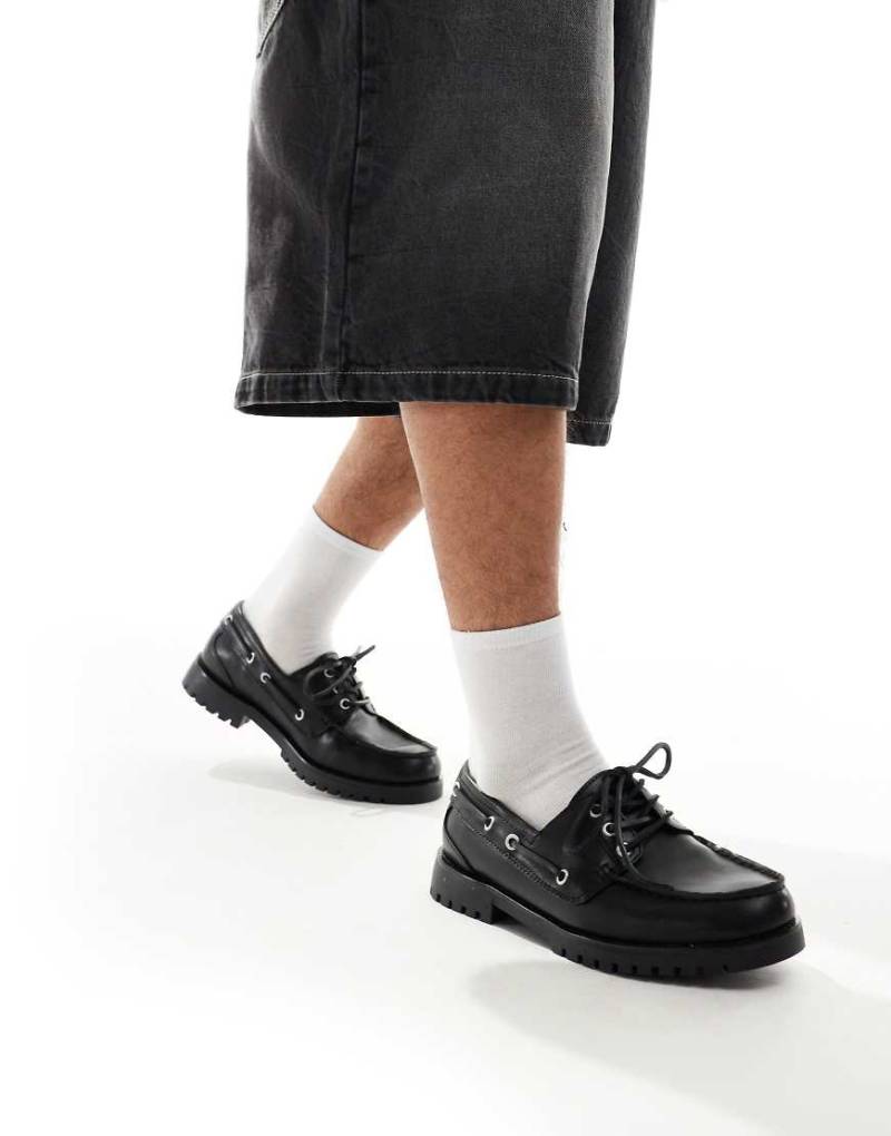 Pull & Bear - Bootsschuhe in Schwarz von Pull & Bear