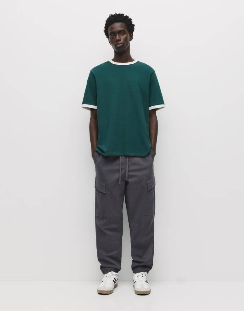 Pull & Bear - Cargo-Jogginghose in Grau von Pull & Bear