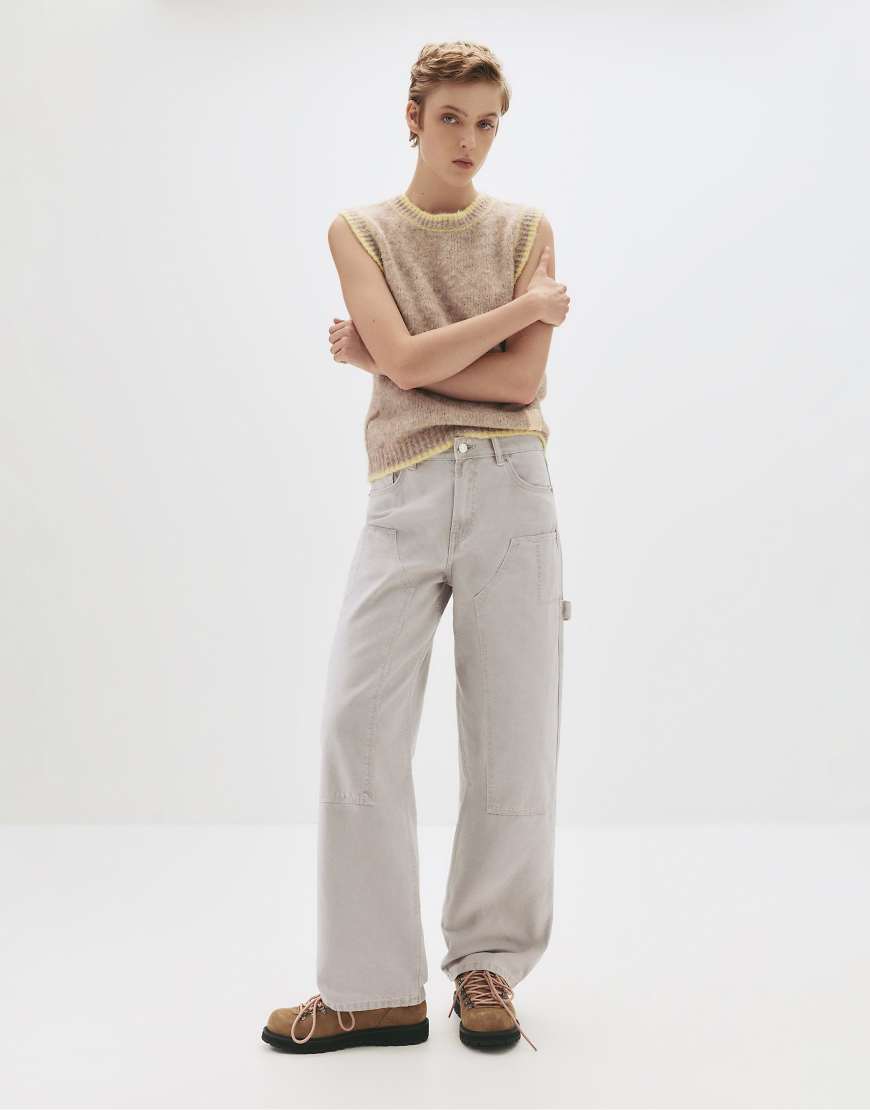 Pull & Bear - Carpenter-Hose in Grau von Pull & Bear