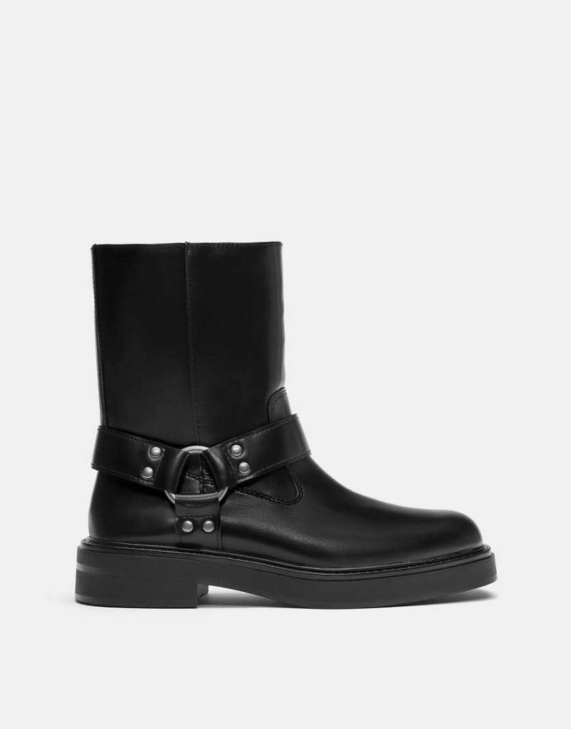 Pull & Bear - Chelsea-Bikerstiefel in Schwarz von Pull & Bear
