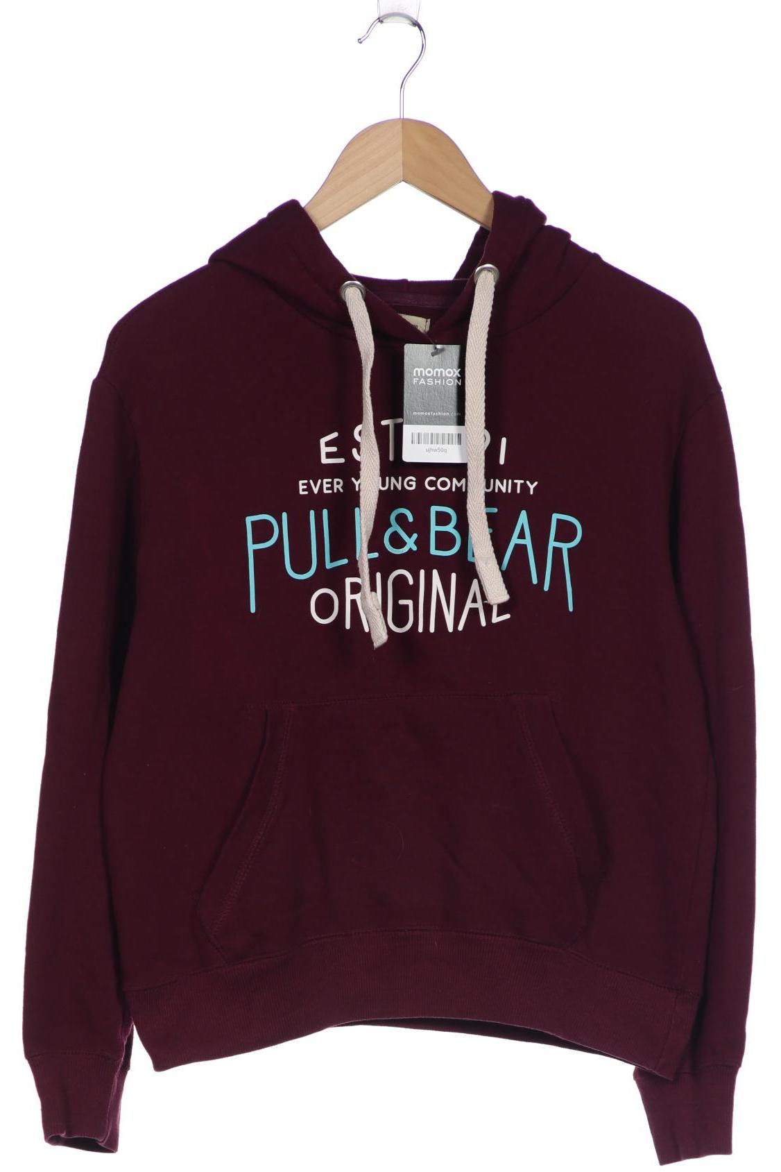 Pull & Bear Damen Kapuzenpullover, bordeaux von Pull & Bear