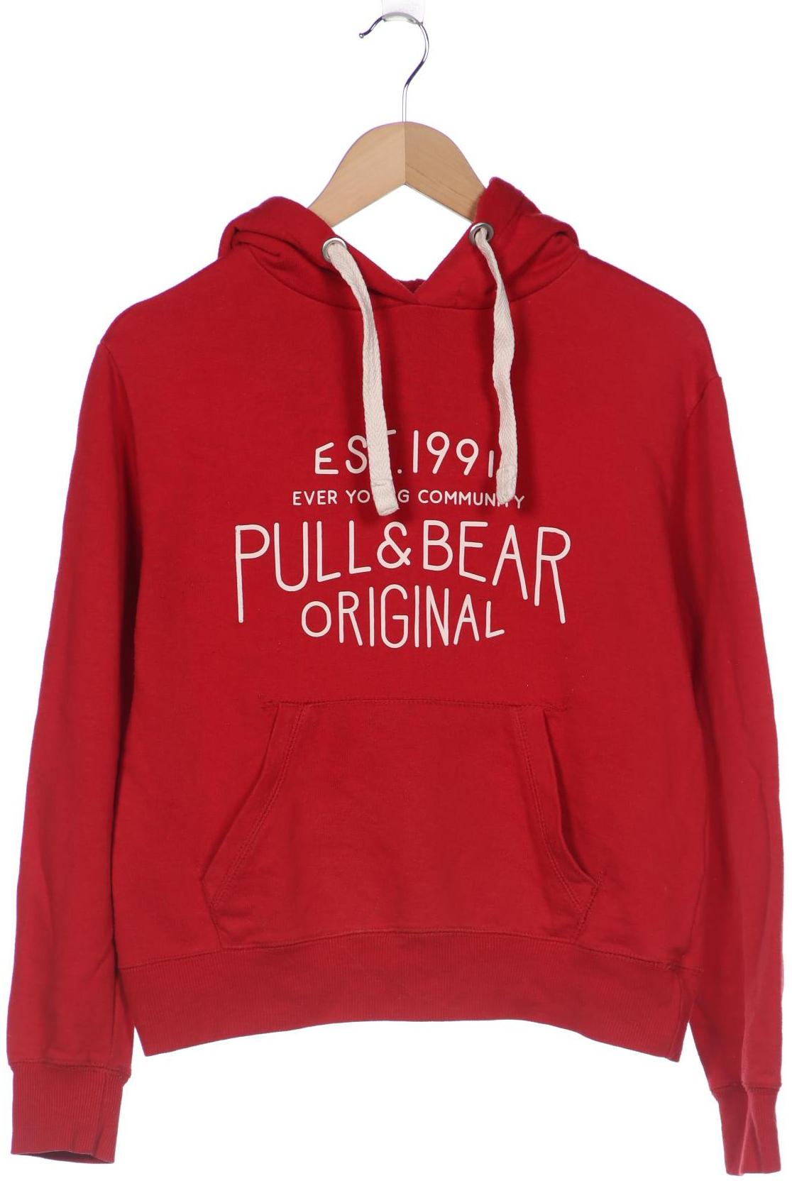 Pull & Bear Damen Kapuzenpullover, rot von Pull & Bear