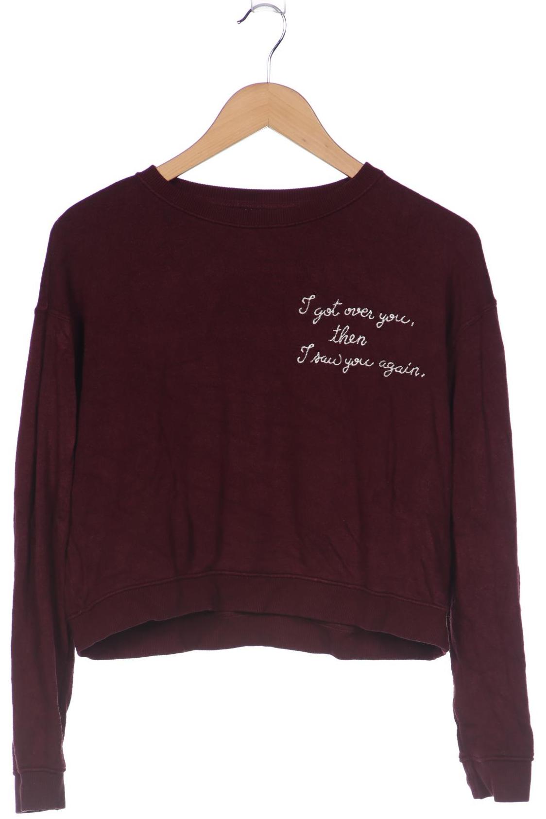 Pull & Bear Damen Sweatshirt, bordeaux von Pull & Bear