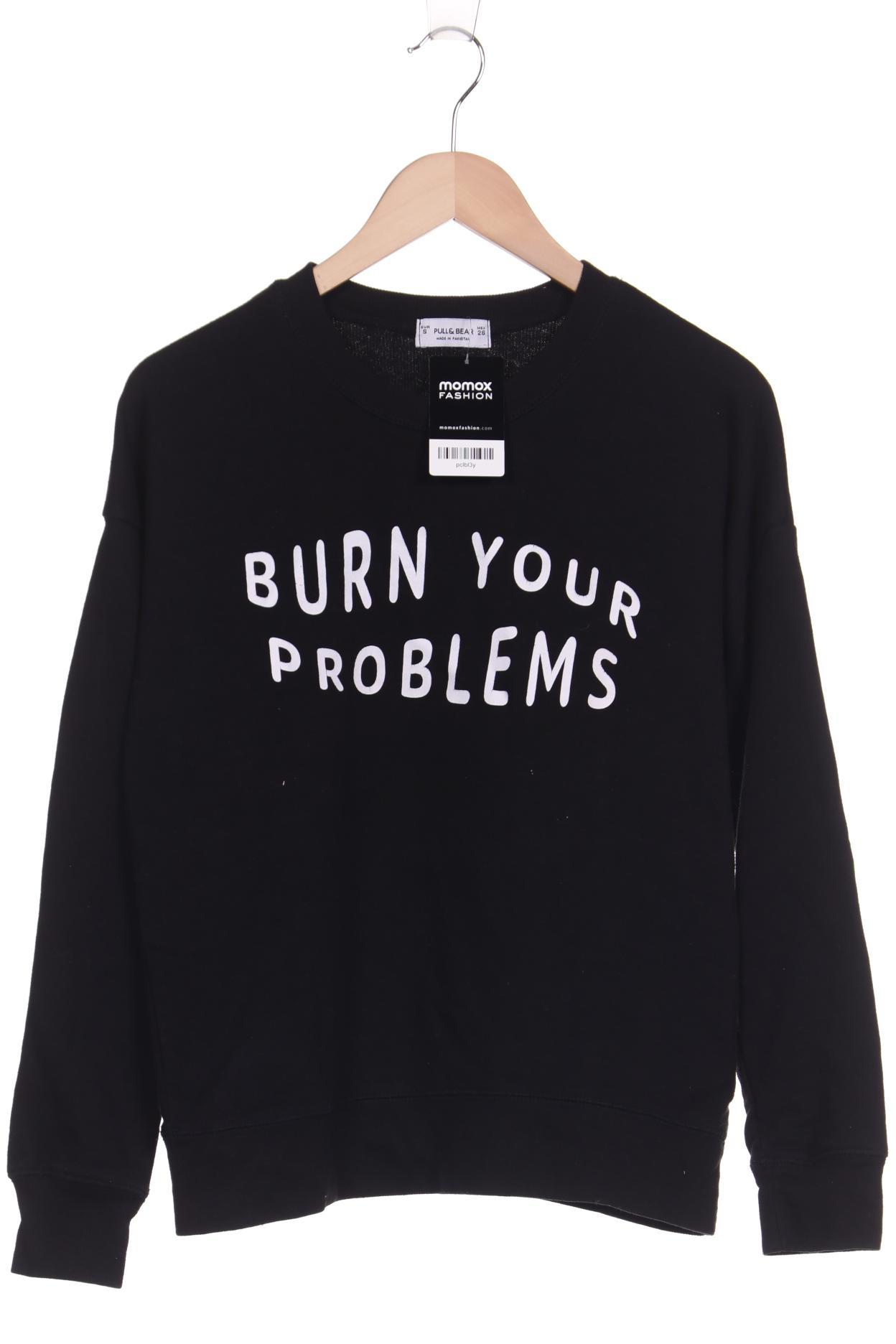 Pull & Bear Damen Sweatshirt, schwarz von Pull & Bear