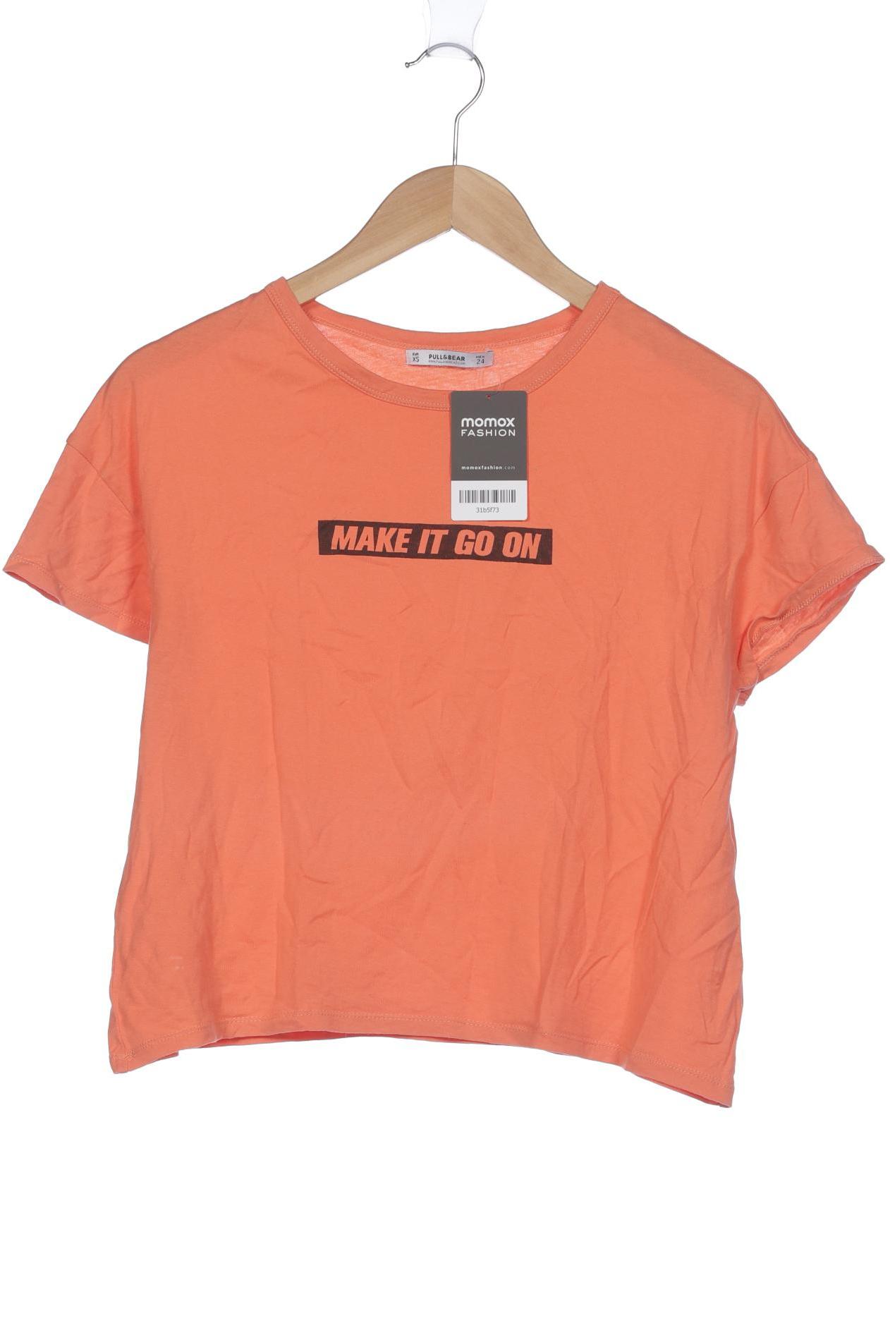 Pull & Bear Damen T-Shirt, orange von Pull & Bear