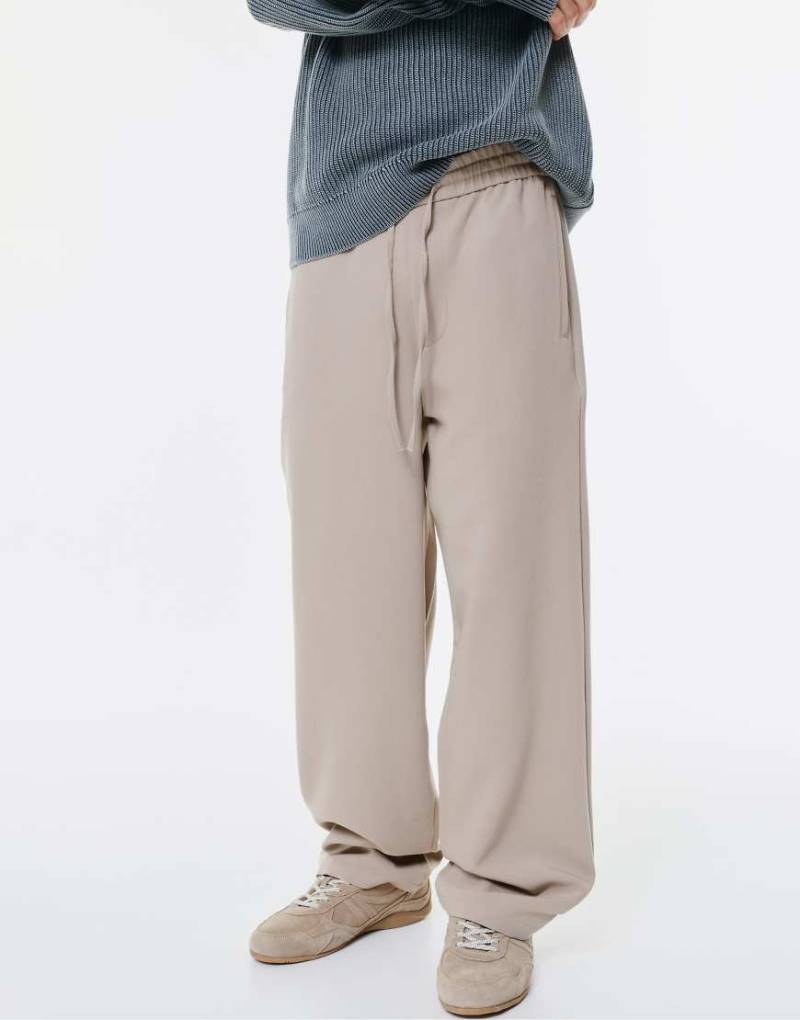 Pull & Bear - Elegante Jogginghose in Taupe-Grau von Pull & Bear