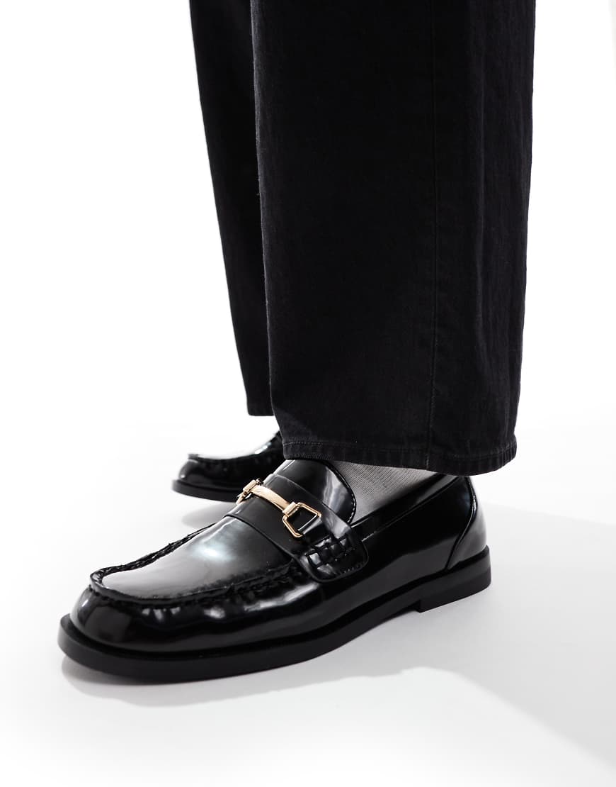 Pull & Bear - Flache Loafer in Schwarz von Pull & Bear
