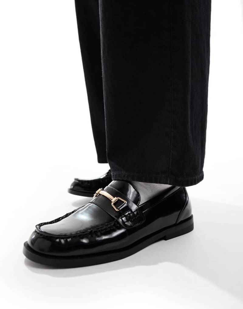 Pull & Bear - Flache Loafer in Schwarz von Pull & Bear