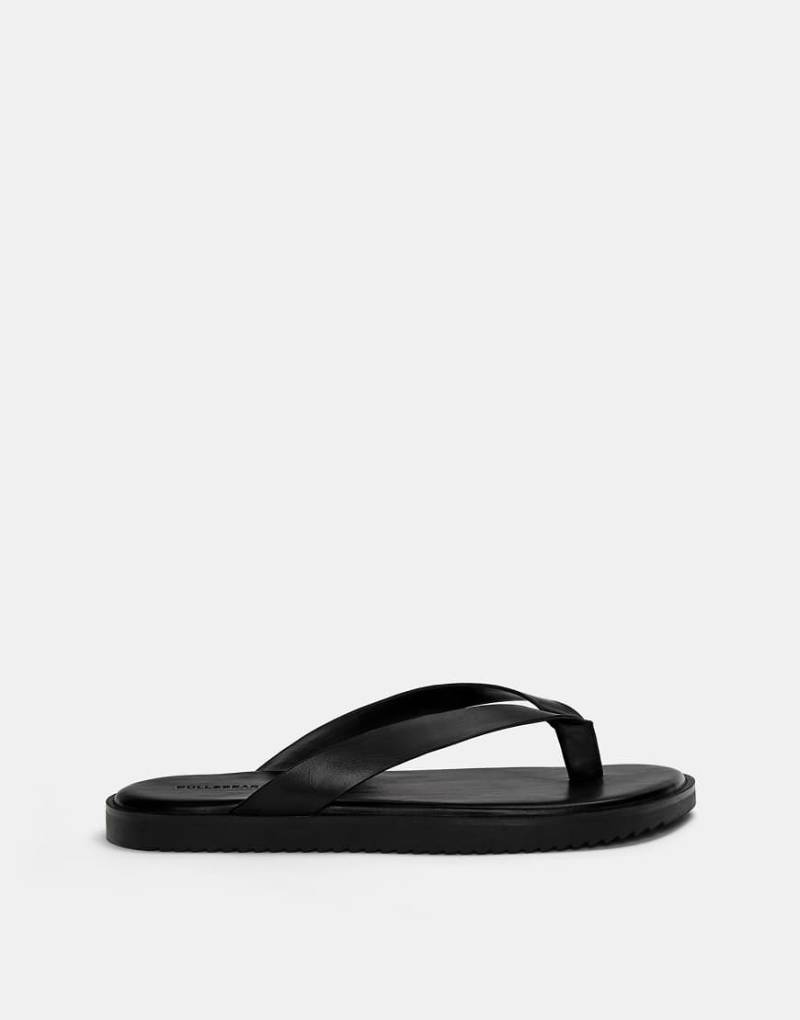 Pull & Bear - Flache Sandalen in Schwarz von Pull & Bear