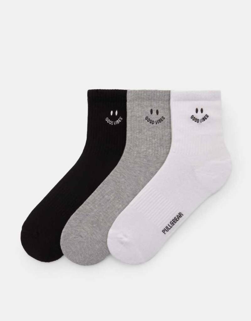 Pull & Bear - Good Vibes - Mehrfarbige Socken-Bunt von Pull & Bear